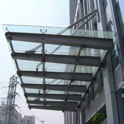 武汉钢化夹胶玻璃雨棚